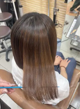 ミディアム 頭皮×髪質改善 透明感カラー💎中村のヘアスタイル