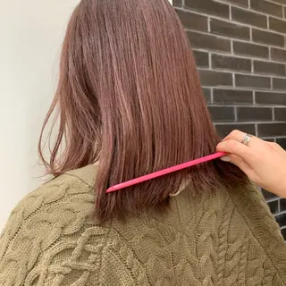 セミロング カラー パーマ ヘアアレンジ メンズ キッズ ネイル マツエク・マツパ レイヤーカット/ 巻ける縮毛矯正のヘアスタイル