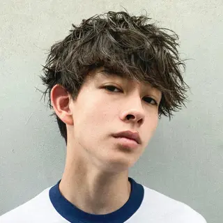 ショート カラー パーマ ヘアアレンジ メンズ メンズスタイル ly本厚木のヘアスタイル