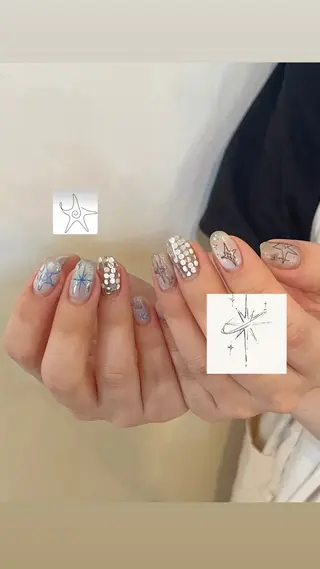 ネイル 一癖/ニュアンス 韓国ネイル/YURIのネイルデザイン