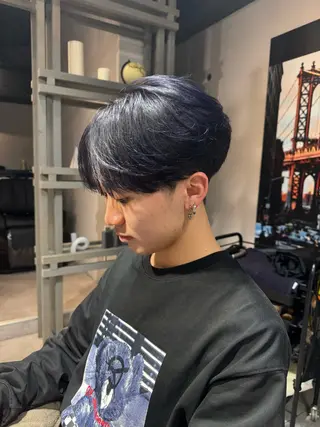 ミディアム カラー メンズ 似合う髪型見つけます AYAKAのヘアスタイル