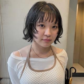 ショート パーマ なな/ICI/レイヤ ーパーマ/上前津のヘアスタイル