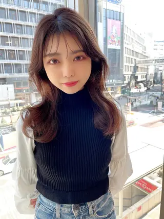 セミロング ♡大人カワイイ hair♡徳井はやとのヘアスタイル