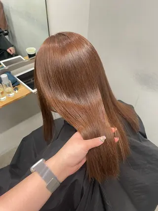 セミロング カラー モテ髪/透明感カラー 🩵REINA🩵のヘアスタイル