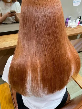 ロング カラー カジ エリナのヘアスタイル