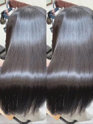 ロング 髪質改善✨艶髪カラー 縮毛矯正✨有田仁志のヘアスタイル