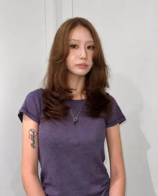 ロング カラー Risa/盛れる レイヤー/艶カラーのヘアスタイル