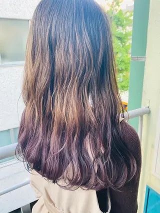 ロング カラー moanin モーニンのヘアスタイル
