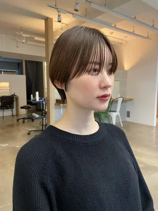 ショート 期間限定モデル募集! 平尾高宮／谷口楓佳のヘアスタイル