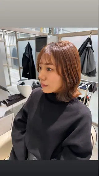 ミディアム 髪質改善×艶カラー 🌼Haru🌼のヘアスタイル