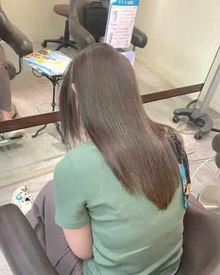 ロング ウチダ ユウヤのヘアスタイル
