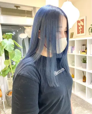 ロング Sabby氏川洸希 パーマのヘアスタイル