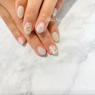 ネイル モチの良さ◉ フィルインネイル♡のネイルデザイン