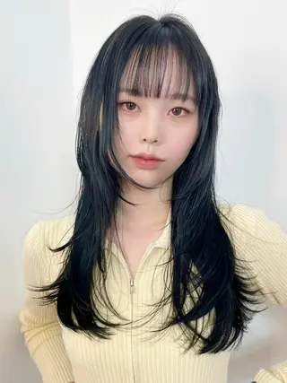 セミロング カラー パーマ ヘアアレンジ ITbyALBUM 浦和店のヘアスタイル