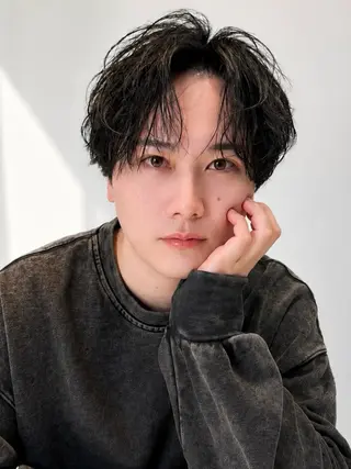 ミディアム カラー パーマ ヘアアレンジ メンズ メンズZina代表 田端 麗治のヘアスタイル