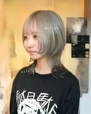 ミディアム カラー 武田 清久のヘアスタイル