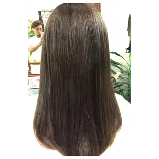 セミロング カラー パーソナルカラー診断 できます 木曽 主博のヘアスタイル