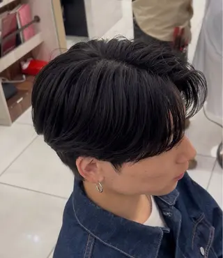 ミディアム メンズ 星加 理希のヘアスタイル