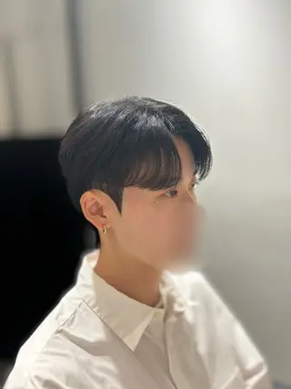 ショート パーマ メンズ key キーのヘアスタイル