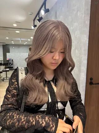 セミロング カラー 🌐NATSUMI 🌐【寒色カラー】のヘアスタイル