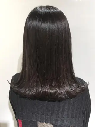 セミロング カラー ヘアアレンジ 柔らか垢抜けｶﾗｰと ｶｯﾄ🫧ASUKAのヘアスタイル