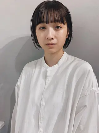 ショート ボブパーマコテ巻き風 パーマNo1深江秀平のヘアスタイル