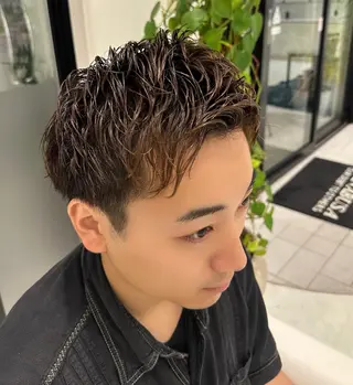 カラー メンズ メンズパーマ×清潔感 金田恭平のヘアスタイル