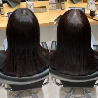セミロング カラー 髪質改善ヘアケア 艶髪特化/上田のヘアスタイル