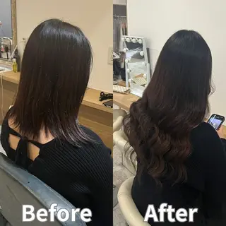 ロング 河野 七優のヘアスタイル