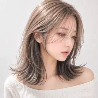 カラー 疋田 心優のヘアスタイル