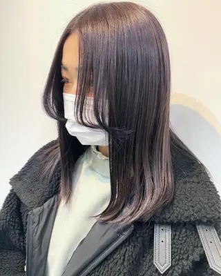 ミディアム カラー 🎀暖色カラー🎀 おかだみほのヘアスタイル