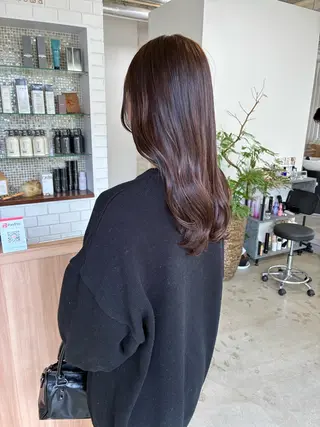 セミロング カラー 髪質改善が得意✨ 榎本亜衣のヘアスタイル