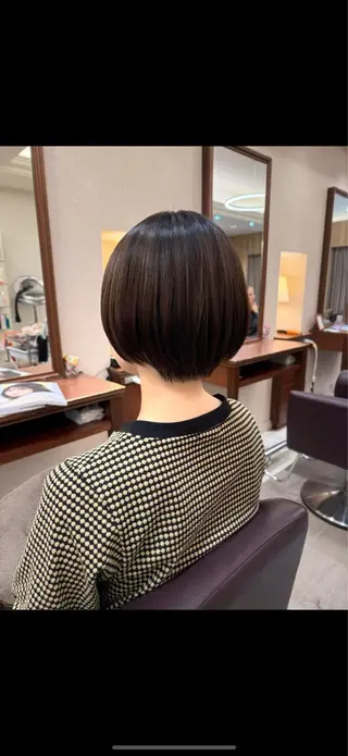 ショート 【ショート/ボブ 丸みショート】深萱のヘアスタイル