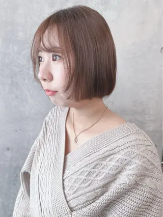 ショート ボブ/ゆるふわ ボブパーマ/とういのヘアスタイル