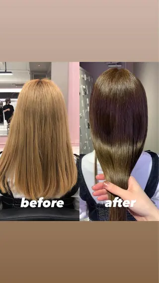 セミロング カラー パーマ ヘアアレンジ メンズ キッズ ネイル マツエク・マツパ KANAMI 🌏のヘアスタイル