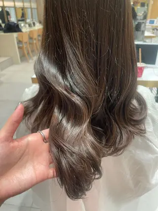 ミディアム パーマ 🍑韓国風レイヤー 🍑莉子のヘアスタイル