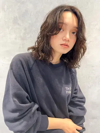ミディアム HEDI 美谷添 貫太のヘアスタイル