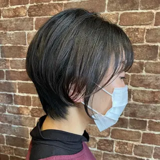 ショート カラー パーマ ヘアアレンジ メンズ キッズ ネイル マツエク・マツパ アイブロウ 久木原 ゆりのヘアスタイル