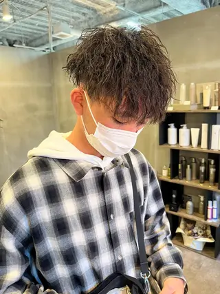 ショート パーマ メンズ 【S.BROOM】 店長　西川徹のヘアスタイル