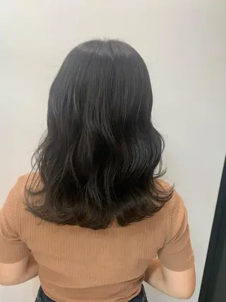 セミロング 🌷ラベンダーピンク 顔まわり🌷ねいろのヘアスタイル