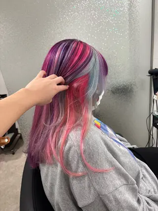 カラー ボブ/ハイライト🦓 /harukaのヘアスタイル