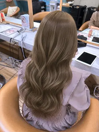 ロング カラー ♥️ブリーチなしW/ カラー/優希/大宮のヘアスタイル