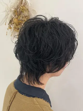 パーマ メンズ 銀座メンズ専門🖤 叶奈々のヘアスタイル