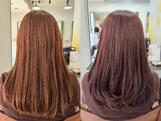セミロング カラー 野村 果音(カノン)のヘアスタイル