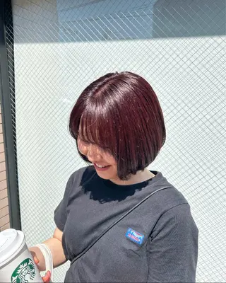 ショート カラー 🫧顔周りカット 🫧樫村優香のヘアスタイル