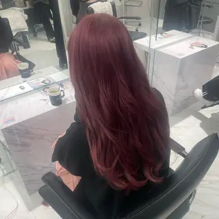 ロング カラー yuzuna ハイトーン 天神のヘアスタイル