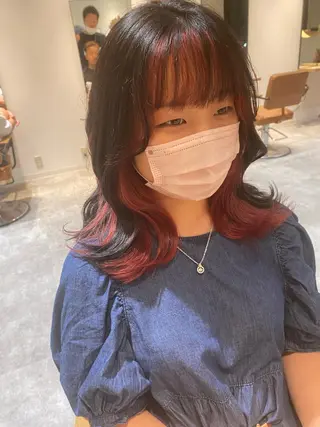 セミロング カラー オスズ 🎀´-のヘアスタイル