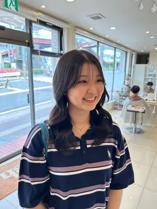 ロング レイヤー/アレンジ /縮毛/つじた ゆずのヘアスタイル