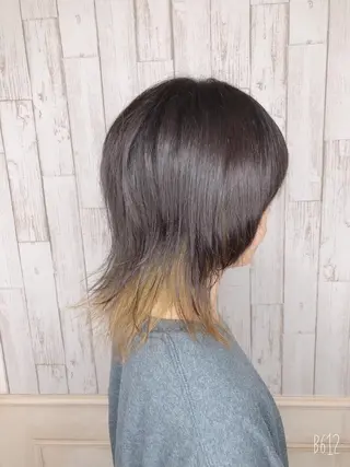 ミディアム カラー デザインカラー🎨 下北沢 / 磯部のヘアスタイル