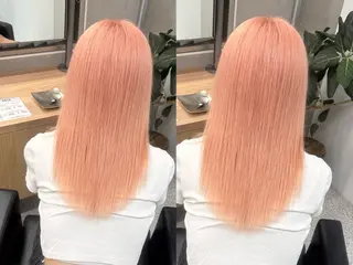 セミロング ミサキ🎀ピンク🩷 ミルクティー🤎のヘアスタイル